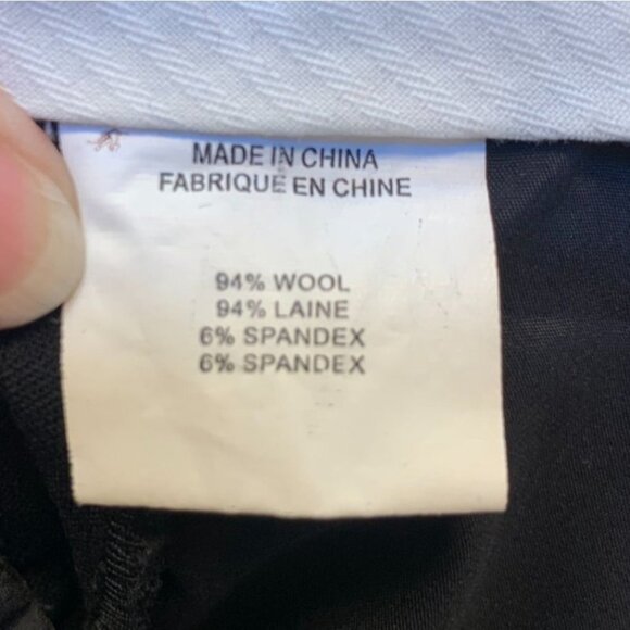 Theory Women's Stretch Wool Pants Low Rise Flare Black Size 4 - Picture 5 of 7